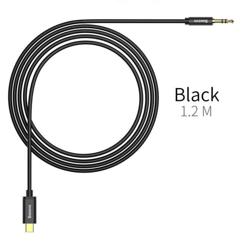 Buy Baseus Yiven Type-C Male to 3.5 Male Audio Cable - 1.2m in Cyprus, Nicosia, Limassol, Larnaka, Pafos