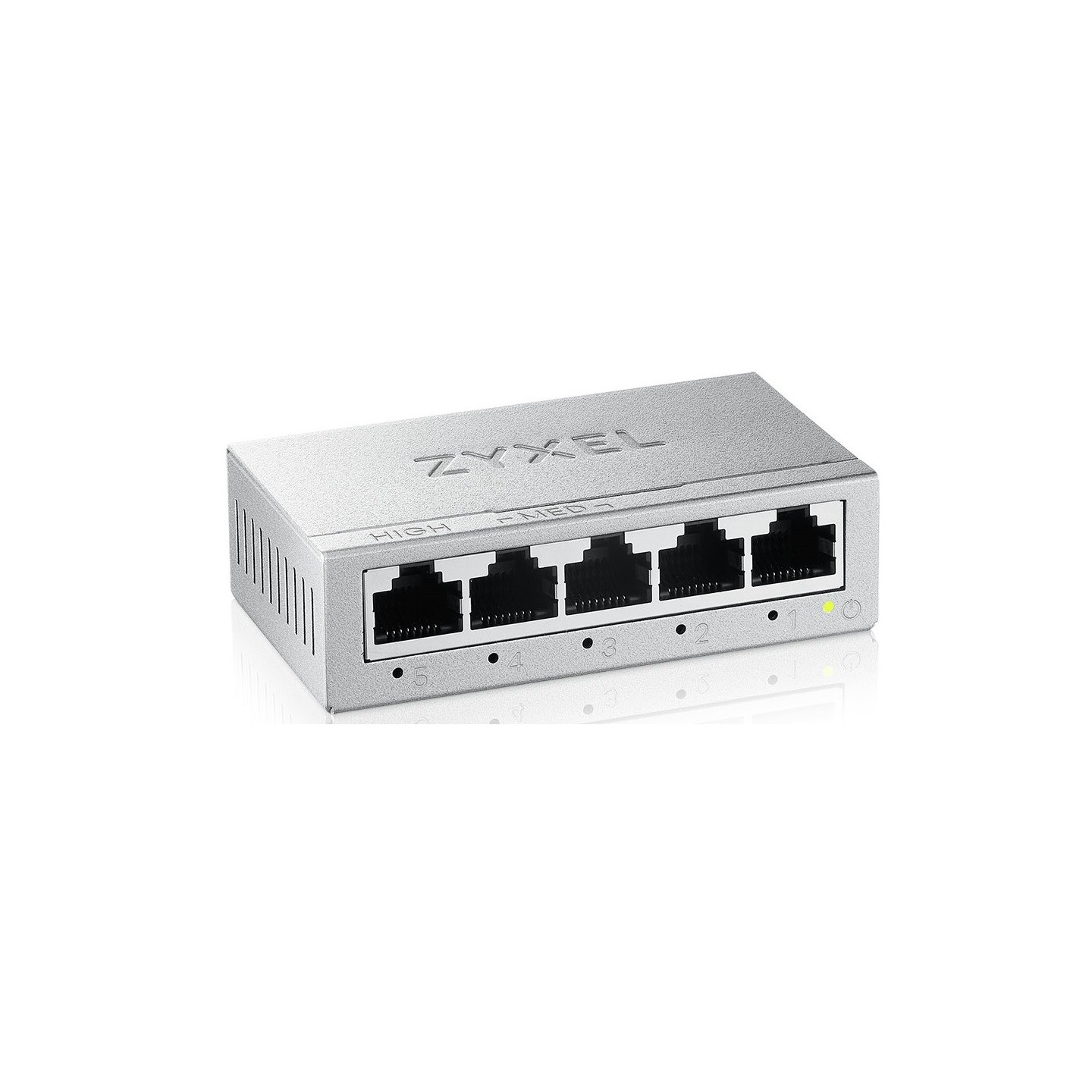 Zyxel Switch - GS-105BV5 - Gigabit Ethernet 5-Port Metal with QoS UK Plug — Buy in Cyprus with Fast Delivery