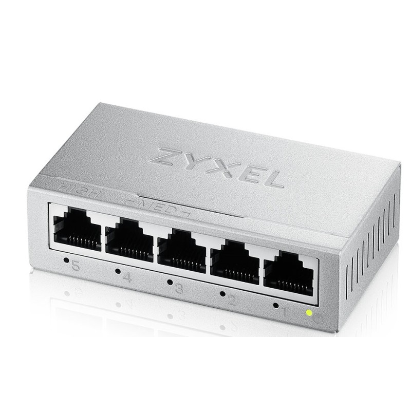 Buy Zyxel Switch - GS-105BV5 - Gigabit Ethernet 5-Port Metal with QoS UK Plug in Cyprus, Nicosia, Limassol, Larnaka, Pafos