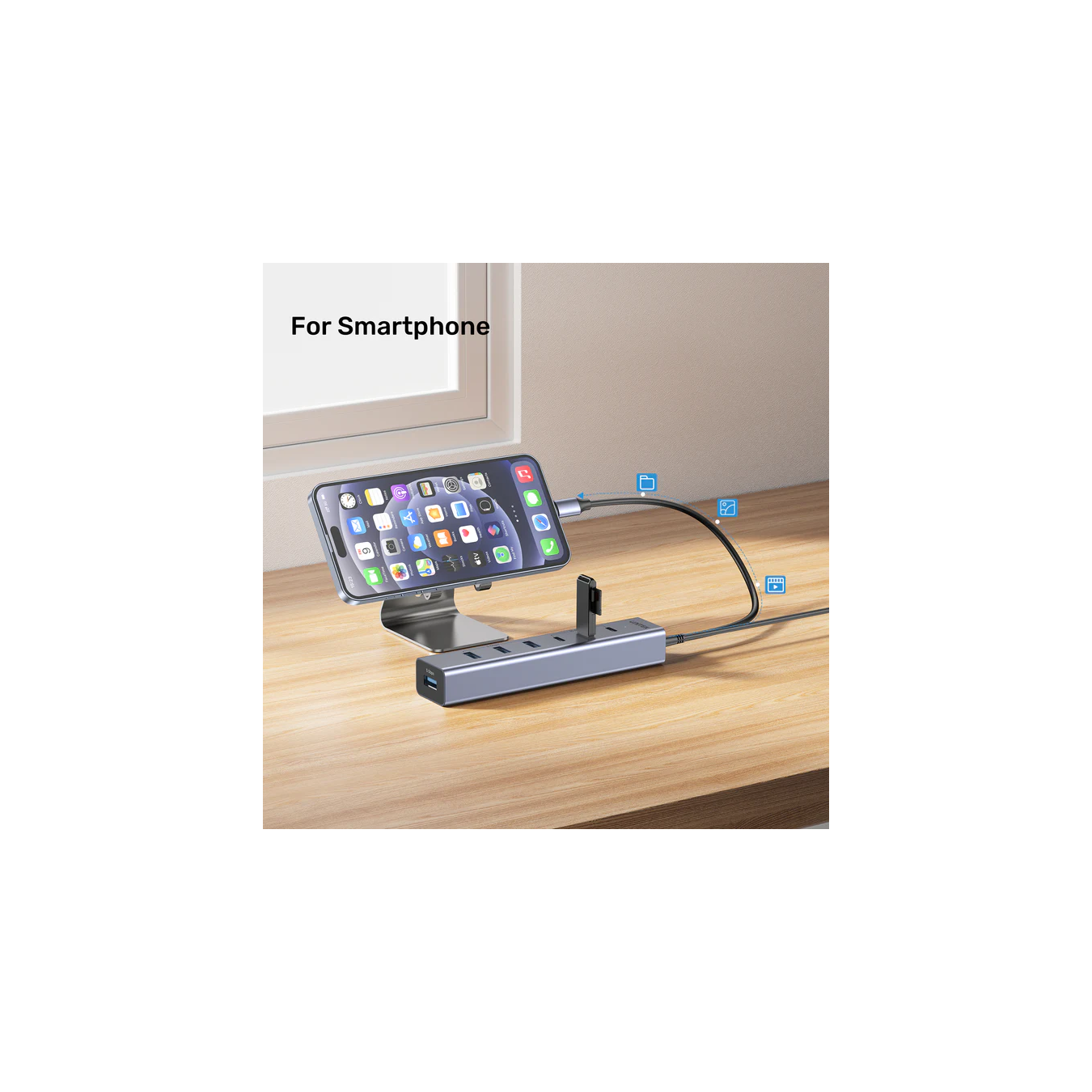 Unitek H1335A 7-Port USB-C Hub – 3x 10Gbps USB-C + 4x 5Gbps USB-A | Armenius Store