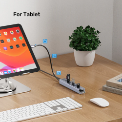 Unitek H1335A 7-Port USB-C Hub 3xC 10Gbps 4xA 5Gbps w/Power Supply — Armenius Store Cyprus