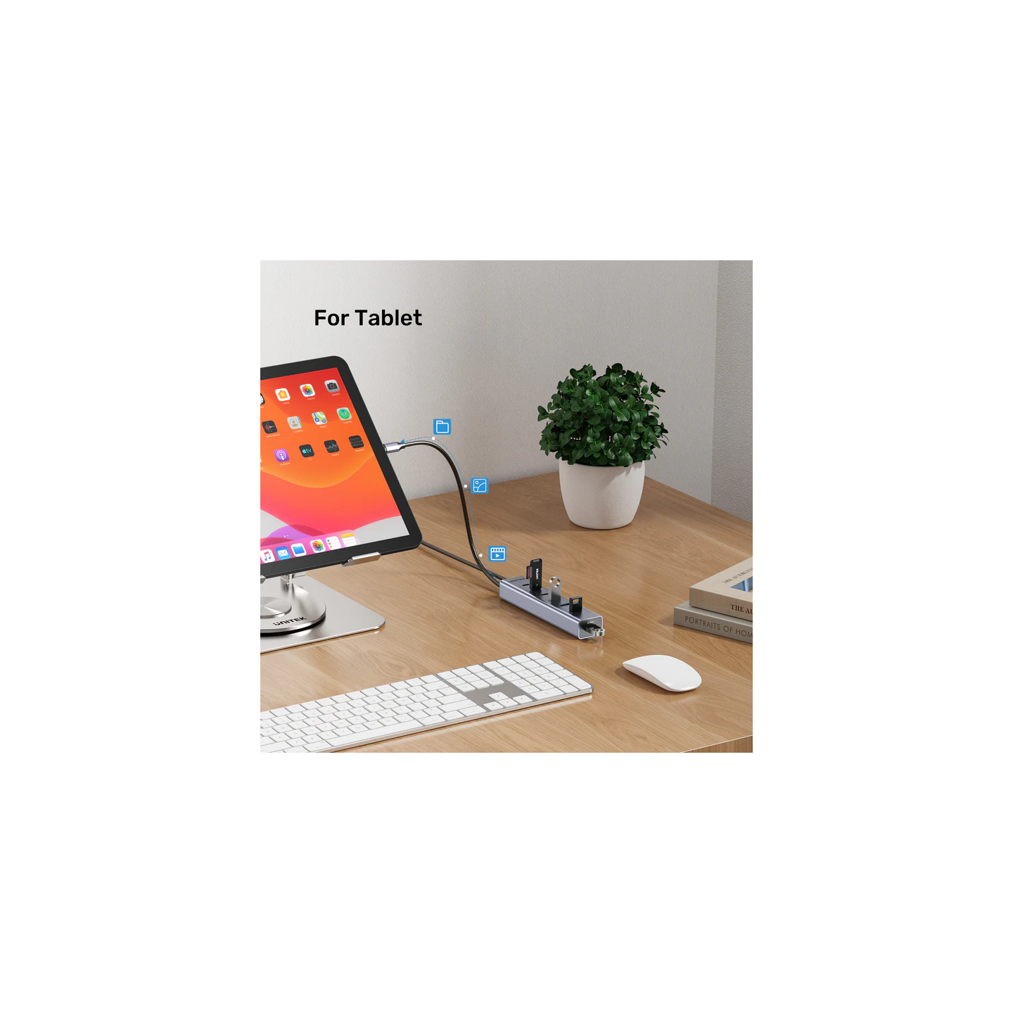 Unitek H1335A 7-Port USB-C Hub 3xC 10Gbps 4xA 5Gbps w/Power Supply — Armenius Store Cyprus