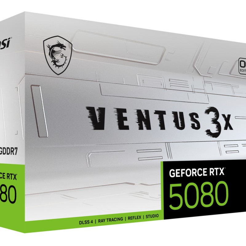 Buy MSI VENTUS 3X OC GeForce RTX 5080 - White, 16GB GDDR7, 2640 MHz Boost in Cyprus, Nicosia, Limassol, Larnaka, Pafos