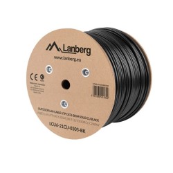 Buy Lanberg CAT6 UTP CU Cable Outdoor 305m Black - LCU6-21CU-0305-BK - Cat6 UTP ... in Cyprus, Nicosia, Limassol, Larnaka, Pafos