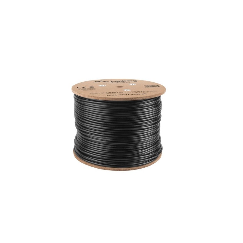 Buy Lanberg CAT6 UTP CU Cable Outdoor 305m Black - LCU6-21CU-0305-BK - Cat6 UTP ... in Cyprus, Nicosia, Limassol, Larnaka, Pafos