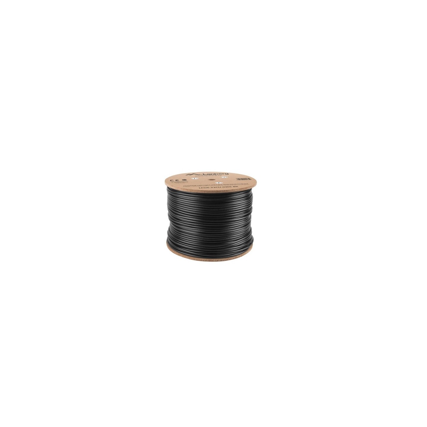 Lanberg CAT6 UTP CU Cable Outdoor 305m Black - LCU6-21CU-0305-BK - Cat6 UTP CU Cable Outdoor 305m Black