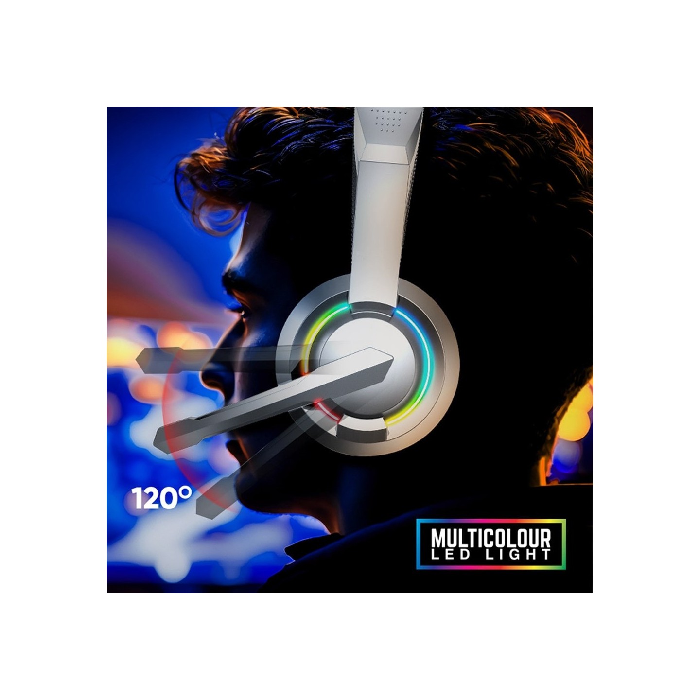 Armaggeddon Pulse 1 Chroma Gaming Headset 3.5mm 2.1 40mm White (Boxed) — Buy in Cyprus with Fast Delivery