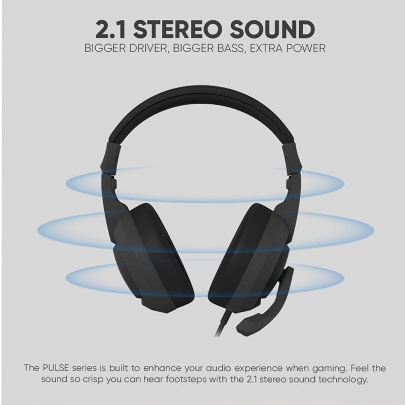 Buy Armaggeddon Headset - PULSE 1 - Chroma Gaming Headset 3.5mm 2.1 40mm White in Cyprus, Nicosia, Limassol, Larnaka, Pafos