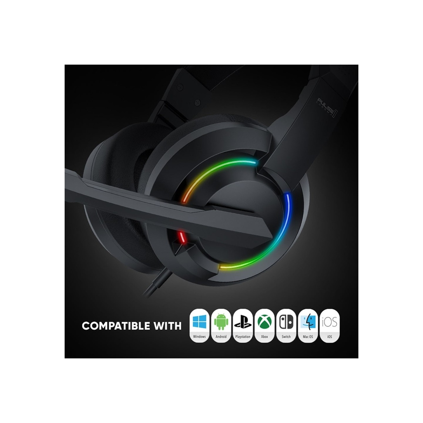 Armaggeddon Pulse 1 Chroma Gaming Headset 3.5mm 2.1 40mm White (Boxed) — Buy in Cyprus with Fast Delivery