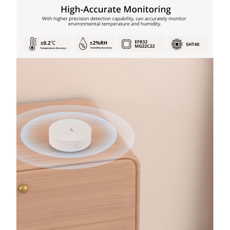 Buy SONOFF Zigbee Smart Temperature Humidity Sensor - SNZB-02P - Zigbee Smart Te... in Cyprus, Nicosia, Limassol, Larnaka, Pafos