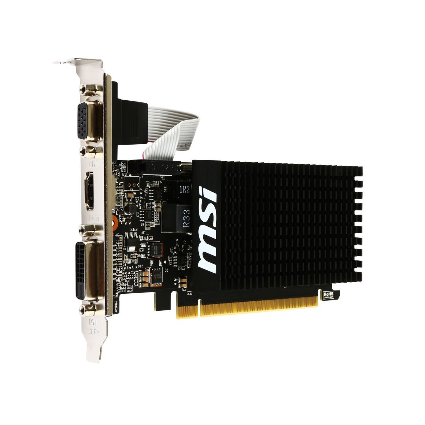 MSI GeForce GT 710 2GD3H LP - Low-Profile 2GB DDR3, 954 MHz Core, 1600 MHz Mem (Boxed) — Buy in Cyprus with Fast Delivery