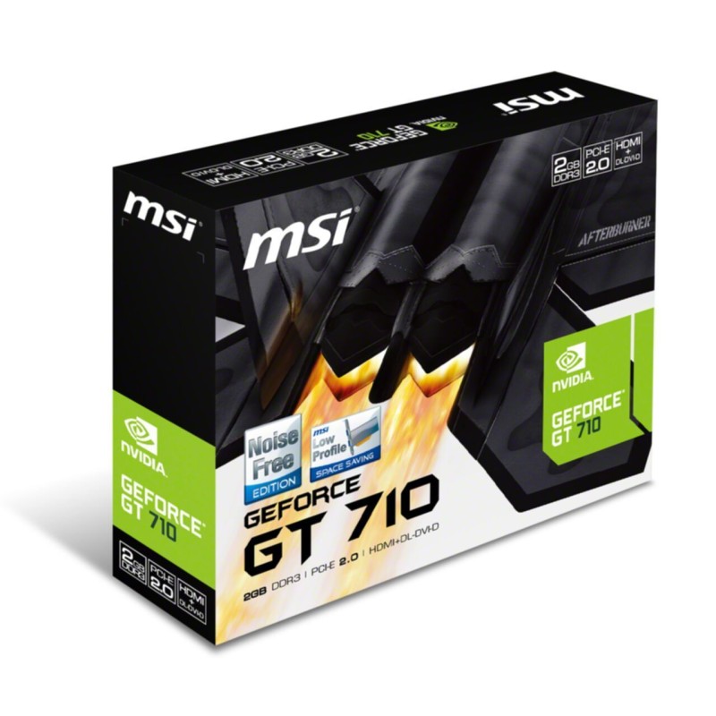 MSI GeForce GT 710 2GD3H LP - Low-Profile 2GB DDR3, 954 MHz Core, 1600 MHz Mem (Boxed) — Buy in Cyprus with Fast Delivery