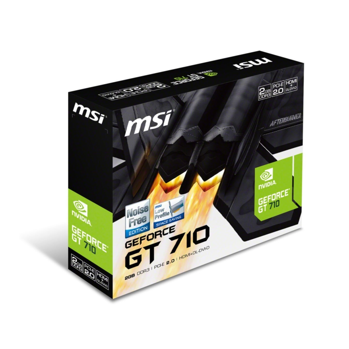 MSI GeForce GT 710 2GD3H LP - Low-Profile 2GB DDR3, 954 MHz Core, 1600 MHz Mem (Boxed) — Buy in Cyprus with Fast Delivery