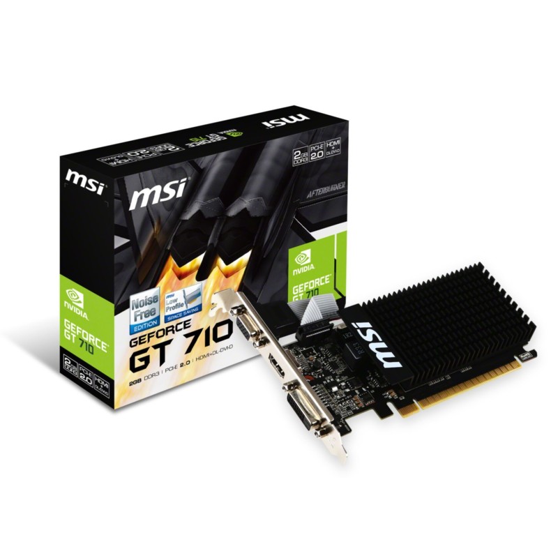 MSI GeForce GT 710 2GD3H LP - Low-Profile 2GB DDR3, 954 MHz Core, 1600 MHz Mem (Boxed) — Buy in Cyprus with Fast Delivery