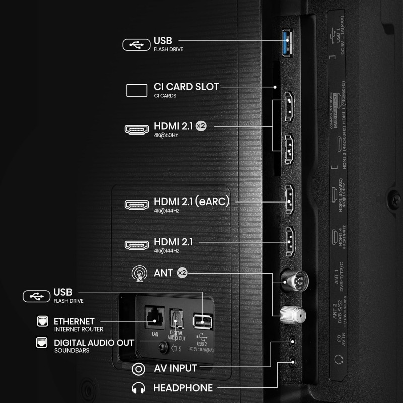 Buy Hisense 75'' 4K Smart QLED TV - 75E7Q PRO - 75'' 4K Smart QLED TV 144 Hz in Cyprus, Nicosia, Limassol, Larnaka, Pafos