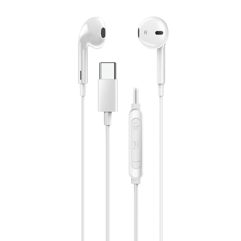 Buy Genius Headset - HS-M365 - In-Ear USB-C Inline Control White in Cyprus, Nicosia, Limassol, Larnaka, Pafos