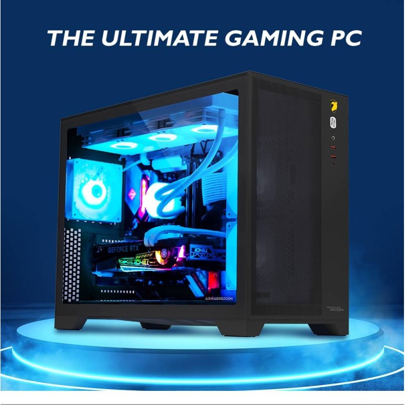 Buy Armaggeddon TESSARAXX APEX 13 AIR Gaming Case - Black in Cyprus, Nicosia, Limassol, Larnaka, Pafos