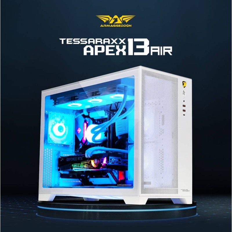 Buy Armaggeddon TESSARAXX APEX 13 AIR Gaming Case - Black in Cyprus, Nicosia, Limassol, Larnaka, Pafos
