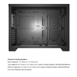 Buy Armaggeddon TESSARAXX APEX 13 AIR Gaming Case - Black in Cyprus, Nicosia, Limassol, Larnaka, Pafos