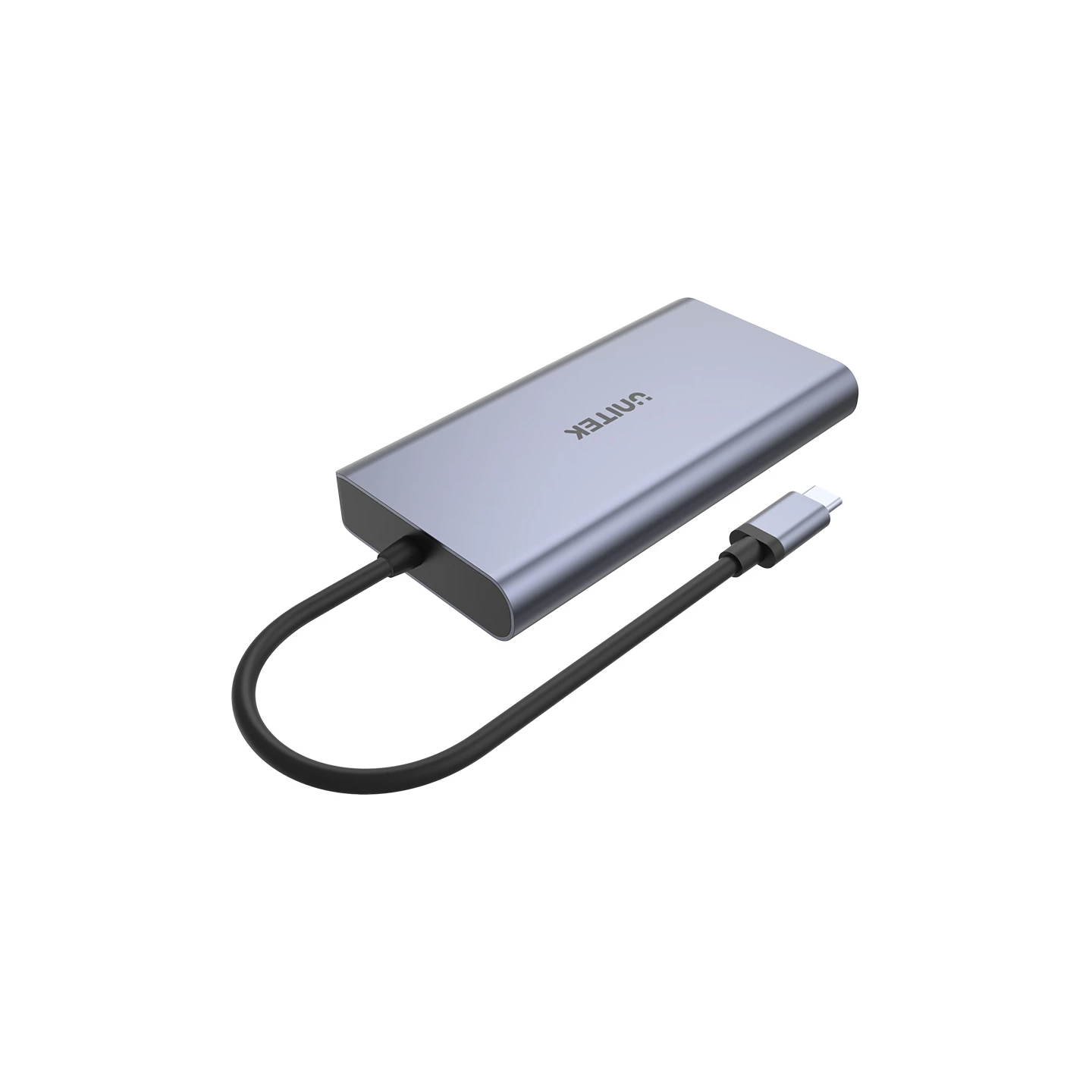 Unitek D1056A USB-C Hub HDMI DP 4K MST PD100W Ethernet SD Gray — Armenius Store Cyprus