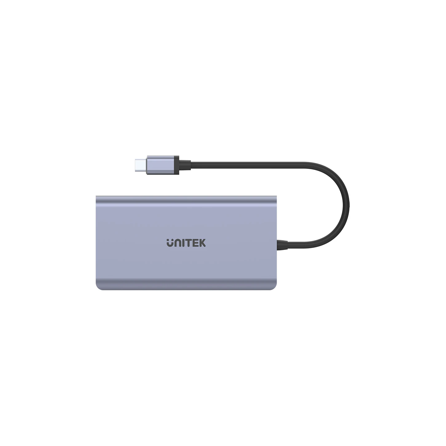 Unitek Type-C 3.1 HDMI DP RJ45 SD PD100W Hub Space Gray - D1056A - Type-C 3.1 HDMI DP RJ45 SD PD100W Hub Space Gray