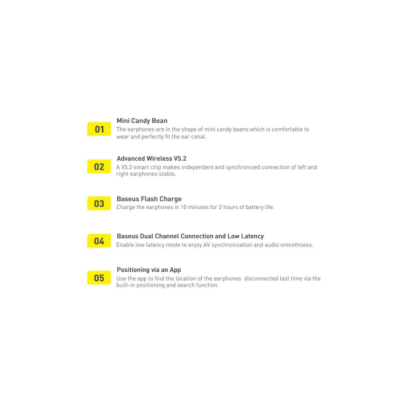 Baseus Headphones In Ear TWS Bowie - E2 - Black — Buy in Cyprus with Fast Delivery