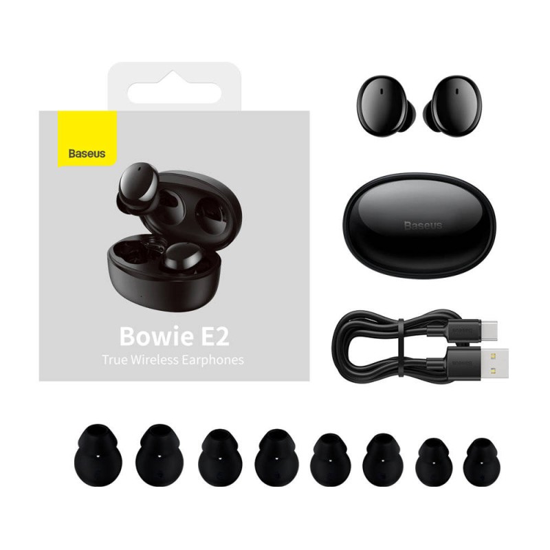 Buy Baseus Headphones In Ear TWS Bowie - E2 - Black in Cyprus, Nicosia, Limassol, Larnaka, Pafos