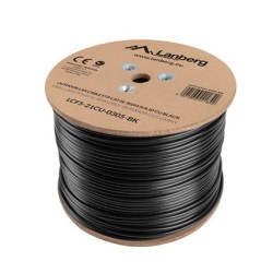 Buy Lanberg CAT5e FTP CU Cable Outdoor 305m Black - LCF5-21CU-0305-BK - Cat5e FT... in Cyprus, Nicosia, Limassol, Larnaka, Pafos