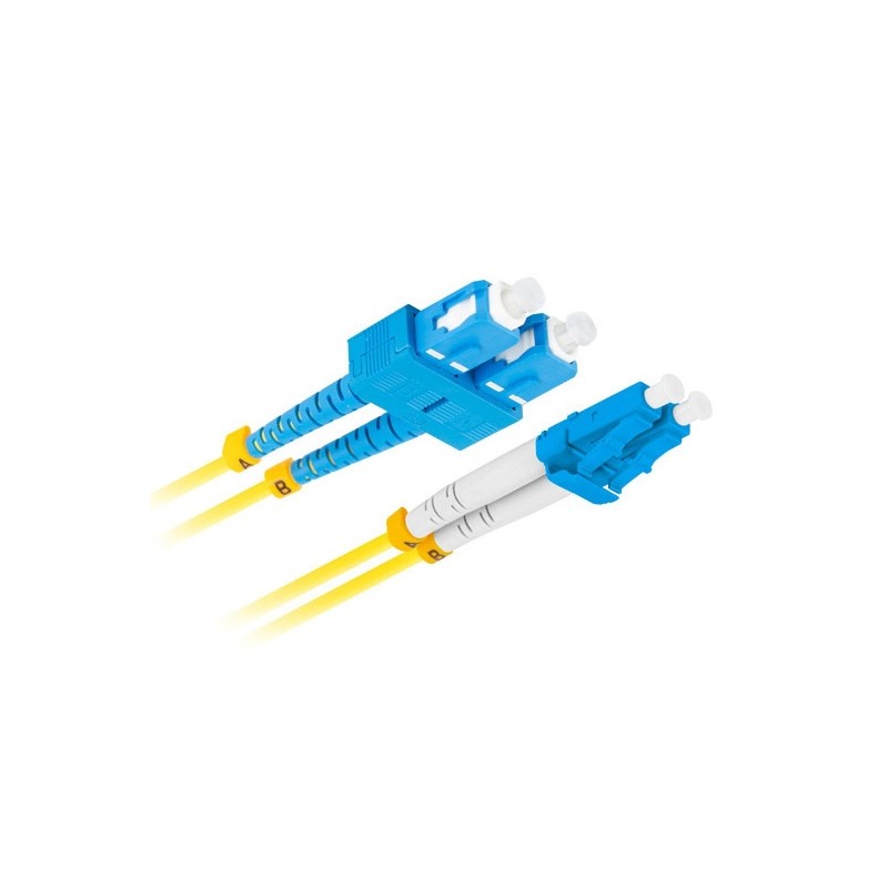 Buy Lanberg Fiber Patch Cord - SC, LC - UPC - SM - 9 125 - Duplex - LSZH - 2.0m in Cyprus, Nicosia, Limassol, Larnaka, Pafos