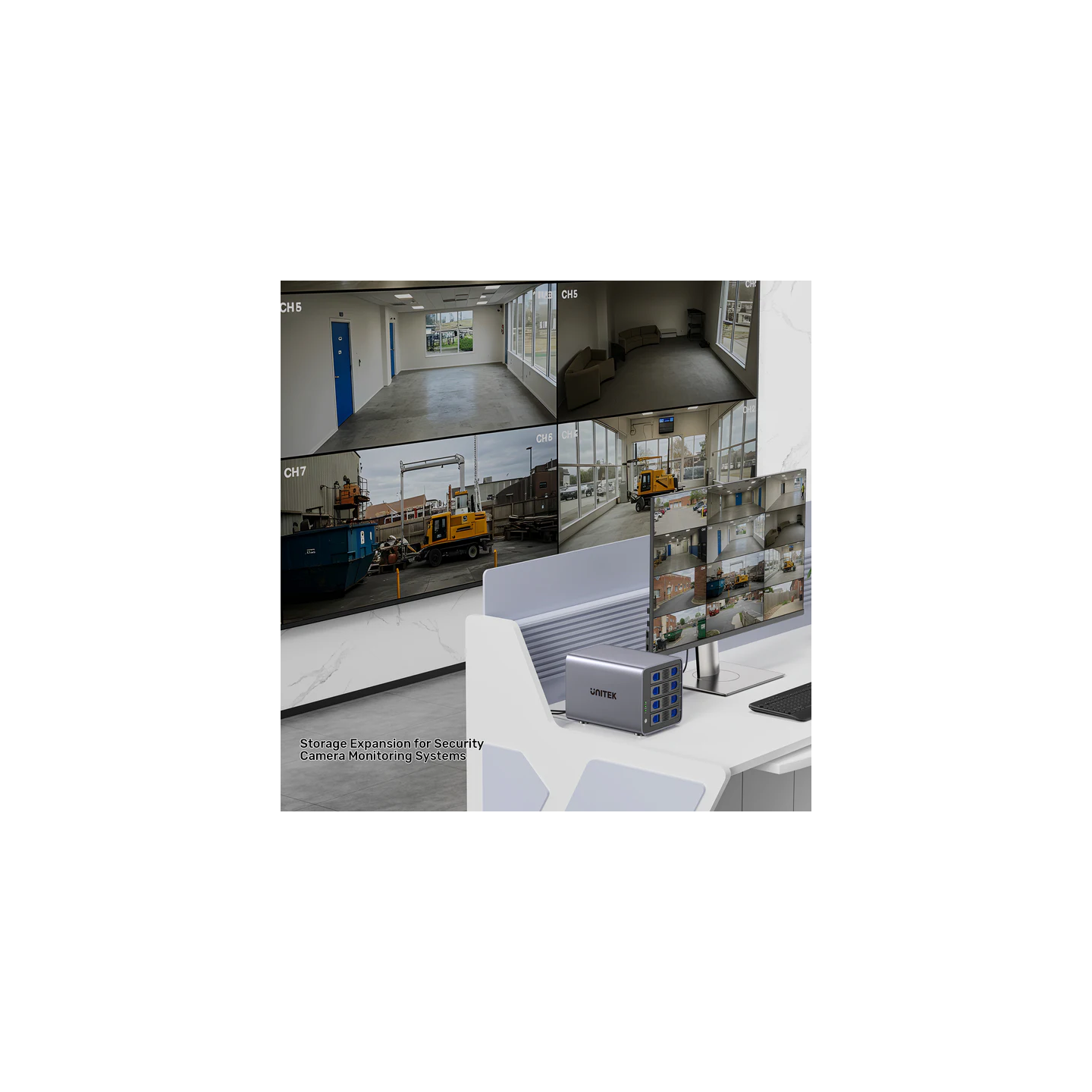 Unitek 4-Bay External SATA 2.5 3.5 HDD SSD Enclosure with RAID USB-A S1301A — Buy in Cyprus with Fast Delivery