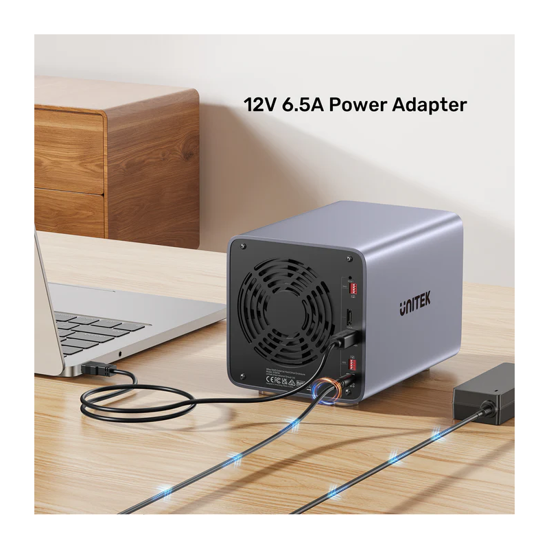 Buy Unitek 4-Bay External SATA 2.5 3.5 HDD SSD Enclosure with RAID USB-A S1301A in Cyprus, Nicosia, Limassol, Larnaka, Pafos