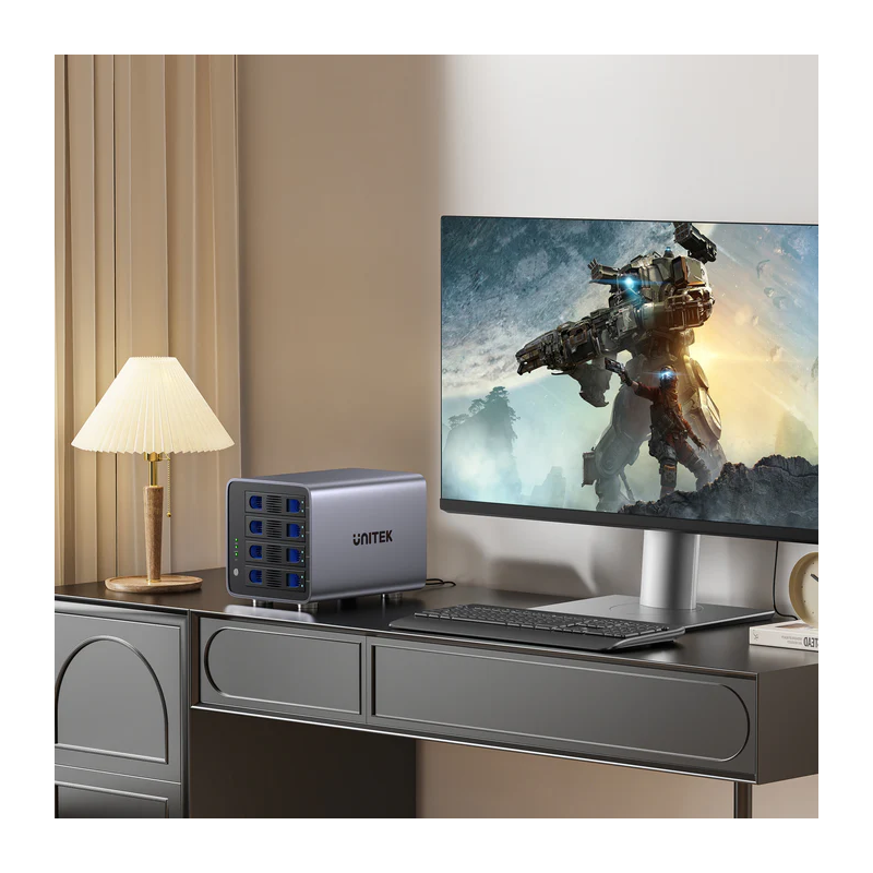 Buy Unitek 4-Bay External SATA 2.5 3.5 HDD SSD Enclosure with RAID USB-A S1301A in Cyprus, Nicosia, Limassol, Larnaka, Pafos