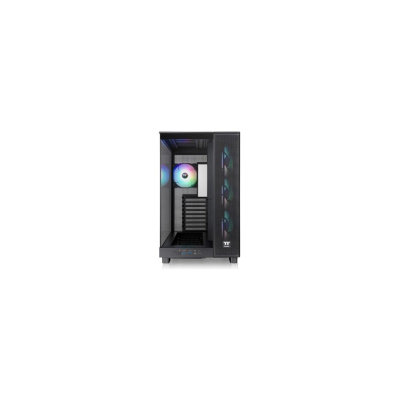 Thermaltake View 380 XL TG ARGB CA-1E7-00M1WN-00 - Mid Tower PC Case, Black, Tempered Glass, 4x ARGB Fans (Boxed)