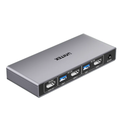 Buy Unitek KVM HDMI Switch - V1309A - 2-1 4K60Hz with 4-Port USB 3.0 in Cyprus, Nicosia, Limassol, Larnaka, Pafos