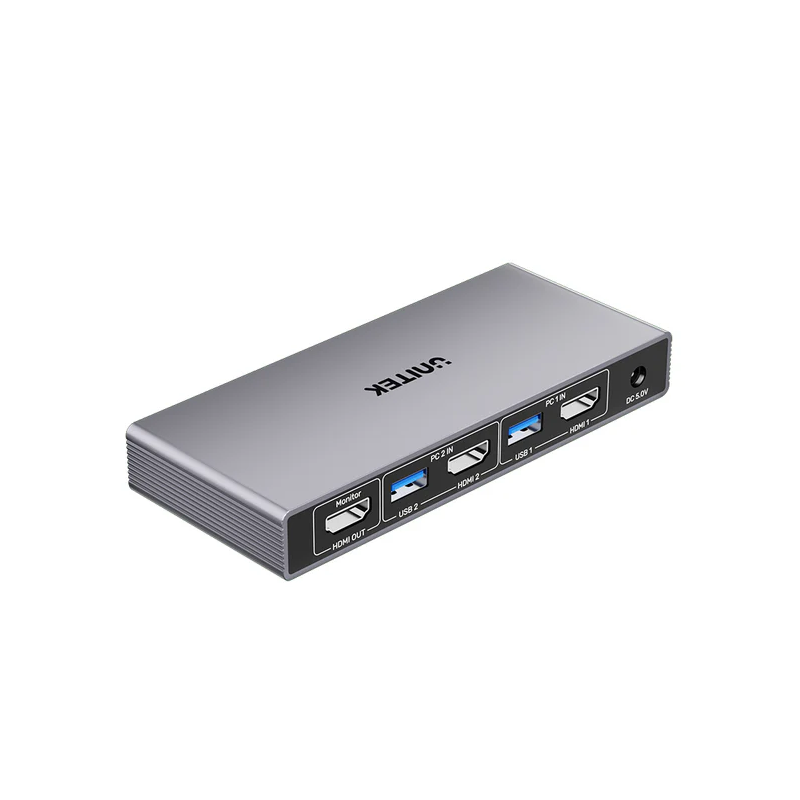Buy Unitek KVM HDMI Switch - V1309A - 2-1 4K60Hz with 4-Port USB 3.0 in Cyprus, Nicosia, Limassol, Larnaka, Pafos