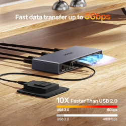 Buy Unitek KVM HDMI Switch - V1309A - 2-1 4K60Hz with 4-Port USB 3.0 in Cyprus, Nicosia, Limassol, Larnaka, Pafos