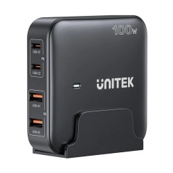 Buy Unitek Charge Desktop - P1229ABK - 100W 4in1 GaN Charger Black in Cyprus, Nicosia, Limassol, Larnaka, Pafos