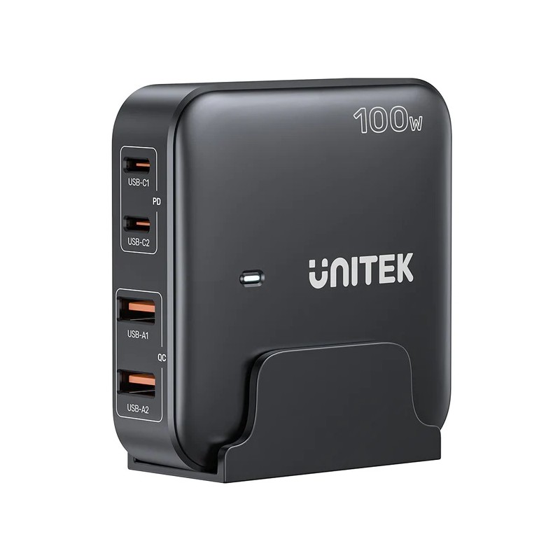 Buy Unitek Charge Desktop - P1229ABK - 100W 4in1 GaN Charger Black in Cyprus, Nicosia, Limassol, Larnaka, Pafos