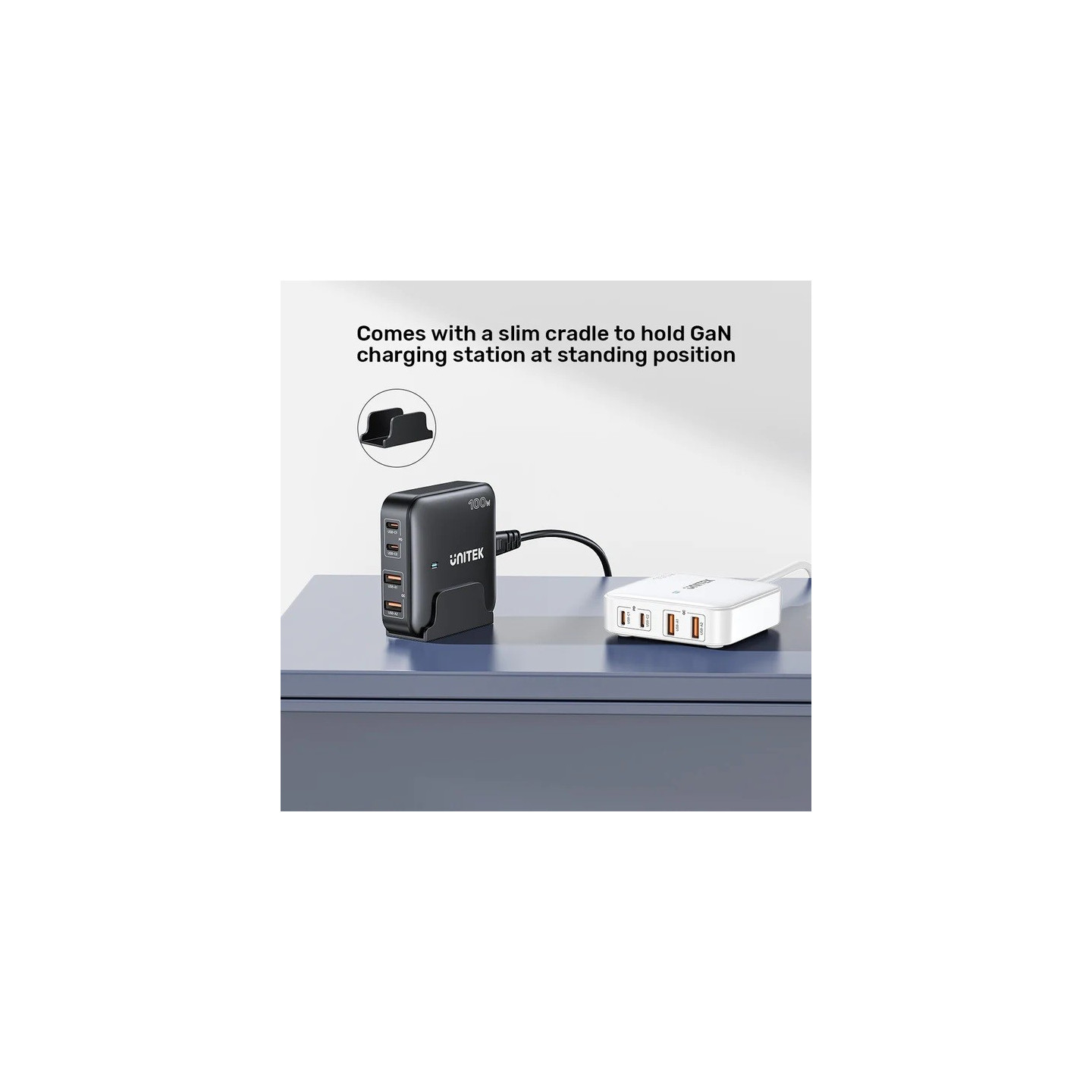 Unitek Charge Desktop - P1229ABK - 100W 4in1 GaN Charger Black — Buy in Cyprus with Fast Delivery