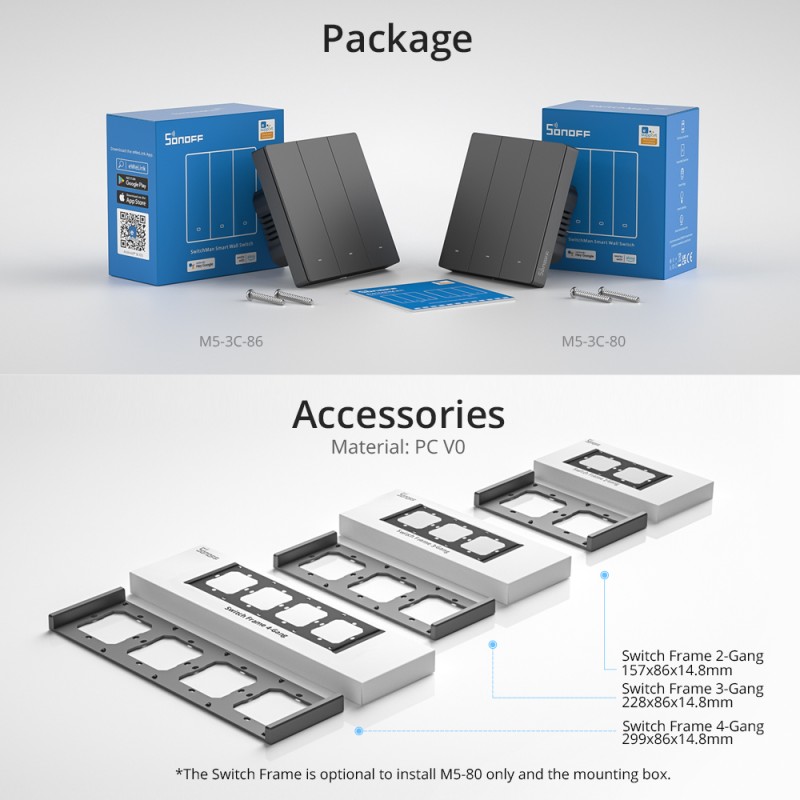 Buy Sonoff - M5 UK 2C - 2 Buttons, WiFi, Smart Wall Mechanical Switch in Cyprus, Nicosia, Limassol, Larnaka, Pafos