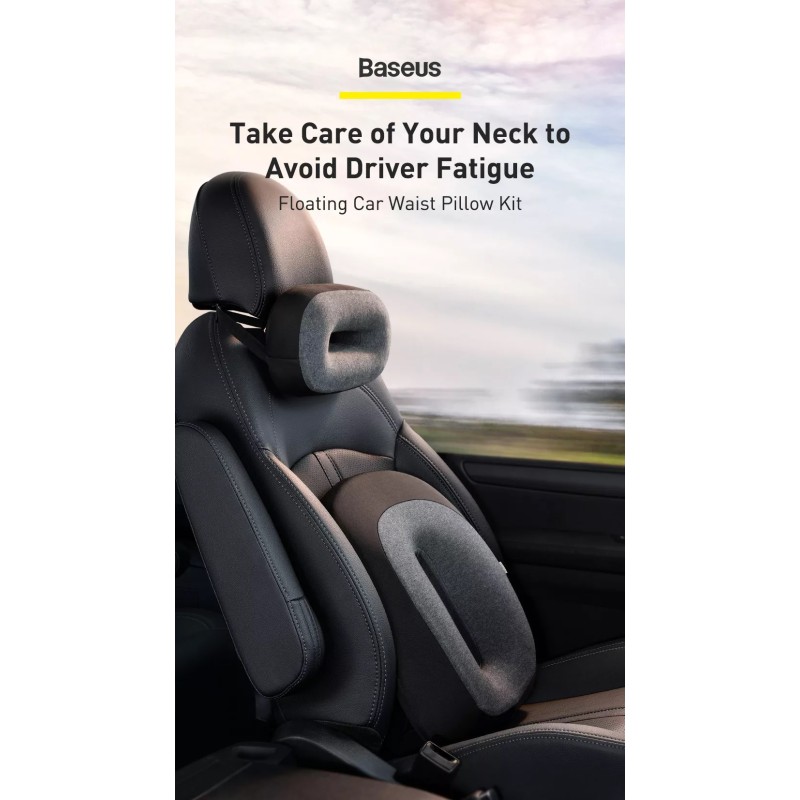 Buy Baseus Floating Car Waist Pillow - Black in Cyprus, Nicosia, Limassol, Larnaka, Pafos