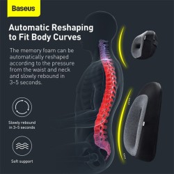 Buy Baseus Floating Car Waist Pillow - Black in Cyprus, Nicosia, Limassol, Larnaka, Pafos