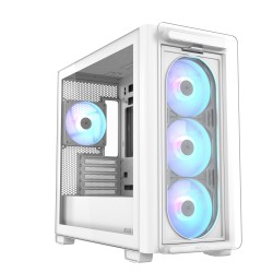 Buy "ASUS PC Case" - A23 PLUS - micro-ATX Tempered Glass 4xARGB Fans White in Cyprus, Nicosia, Limassol, Larnaka, Pafos