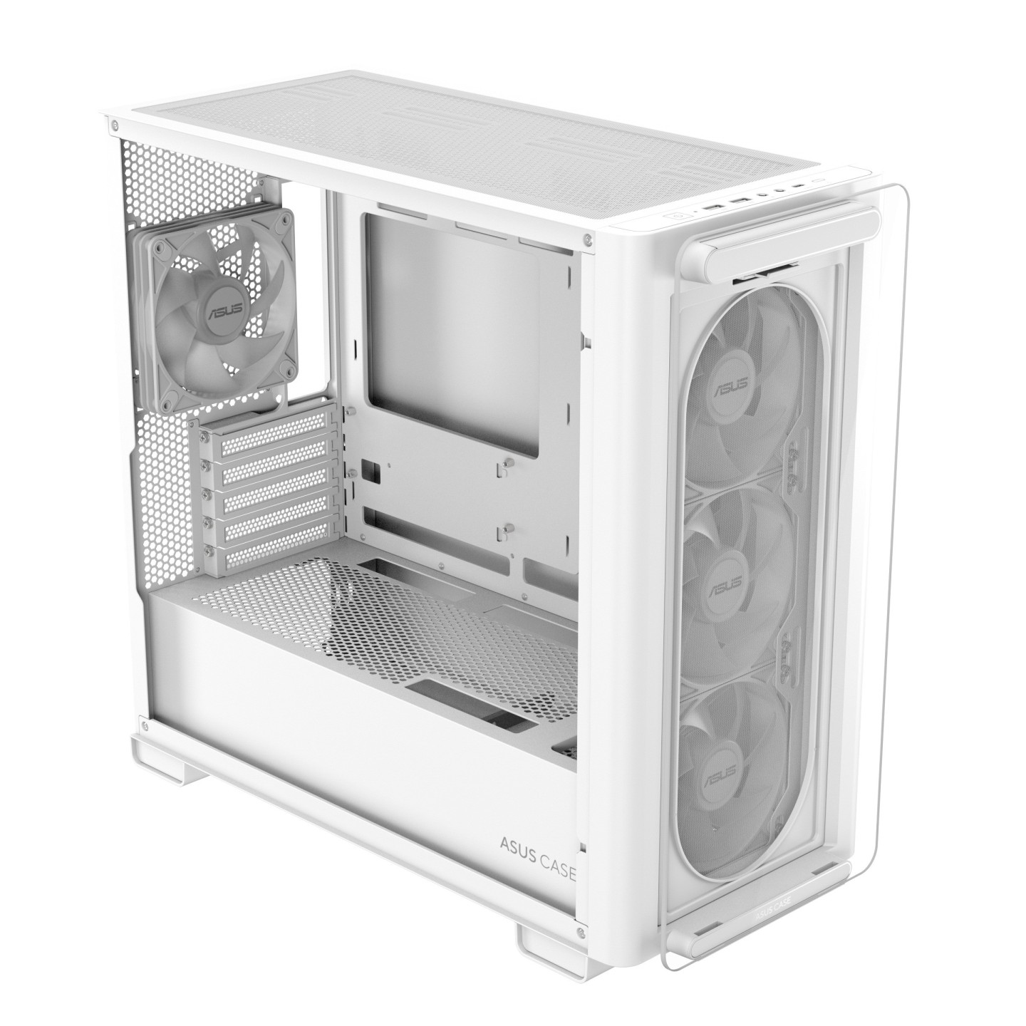 ASUS A23 PLUS micro-ATX Tempered Glass 4xARGB Fans White (Boxed) — Buy in Cyprus with Fast Delivery
