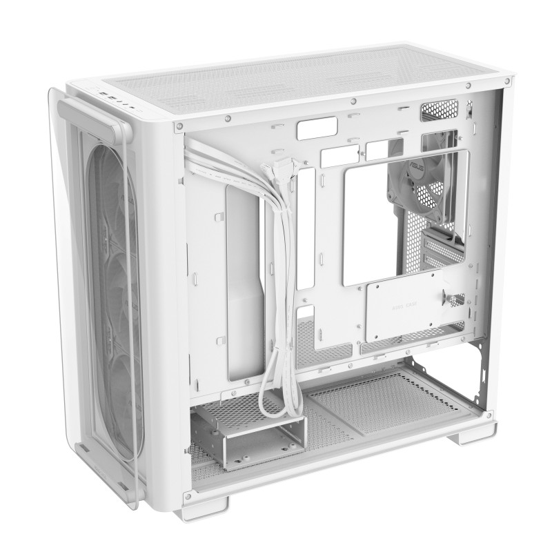 Buy "ASUS PC Case" - A23 PLUS - micro-ATX Tempered Glass 4xARGB Fans White in Cyprus, Nicosia, Limassol, Larnaka, Pafos