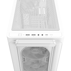 Buy "ASUS PC Case" - A23 PLUS - micro-ATX Tempered Glass 4xARGB Fans White in Cyprus, Nicosia, Limassol, Larnaka, Pafos