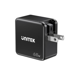 Buy Unitek Charge Wall 65W 4in1 GaN Charger Black - P1117B - 65W 4in1 GaN Charge... in Cyprus, Nicosia, Limassol, Larnaka, Pafos