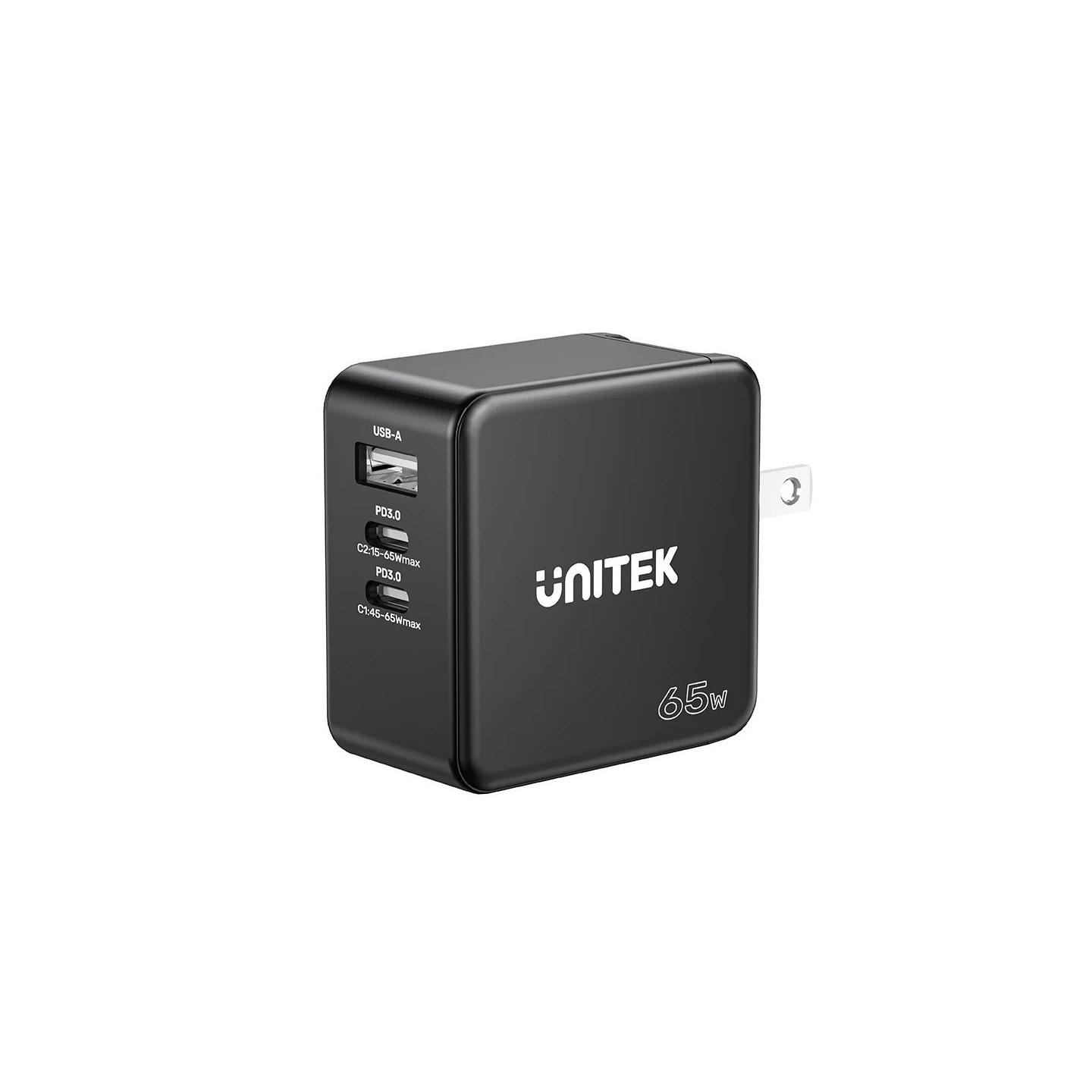Unitek Charge Wall 65W 4in1 GaN Charger Black - P1117B - 65W 4in1 GaN Charger Black — Buy in Cyprus with Fast Delivery