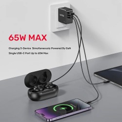 Buy Unitek Charge Wall 65W 4in1 GaN Charger Black - P1117B - 65W 4in1 GaN Charge... in Cyprus, Nicosia, Limassol, Larnaka, Pafos