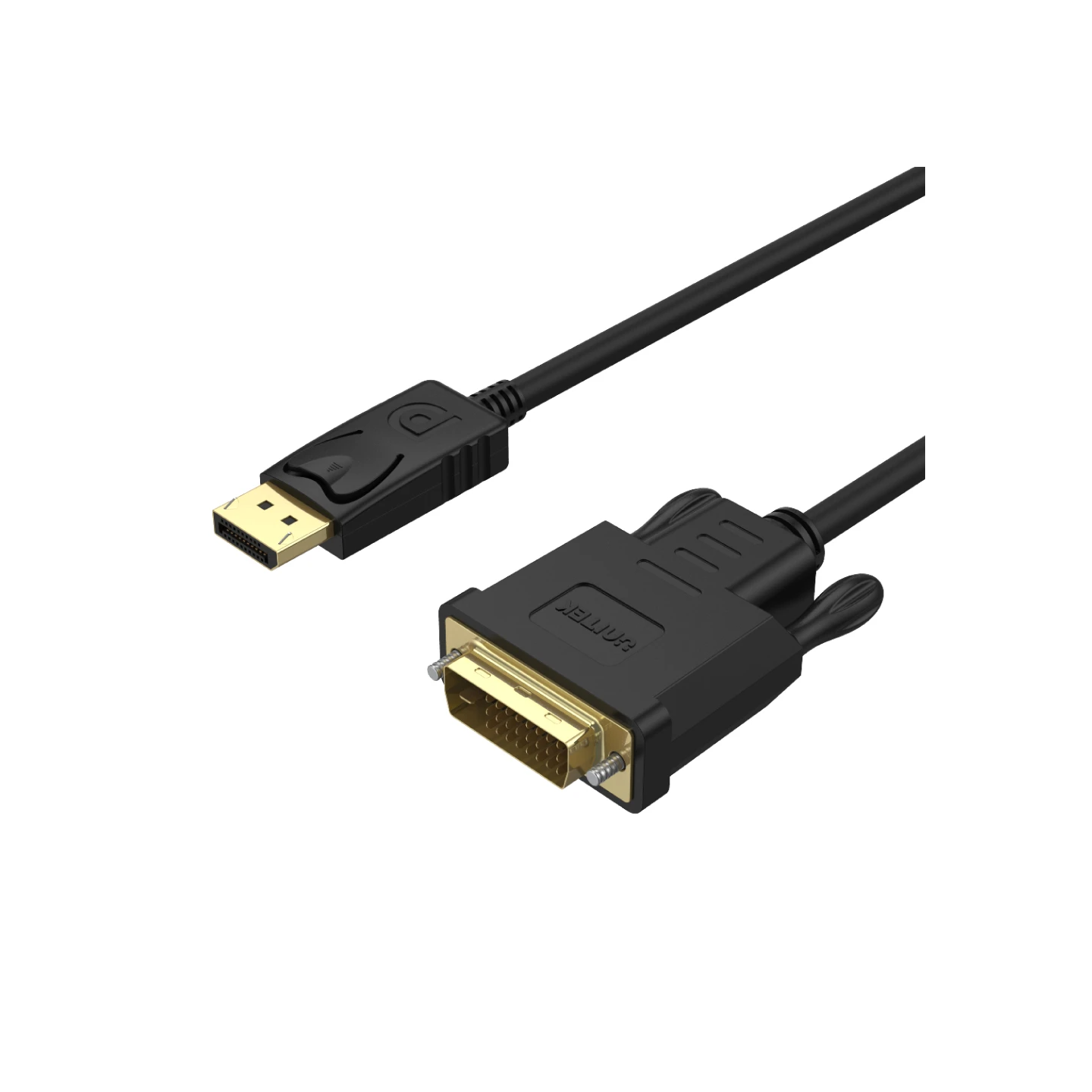 Unitek Displayport to DVI Cable - Y-5118BA - Displayport to DVI Cable 1.8m Black Gold Plated